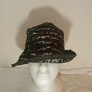 August Accessories Women's Leopard Stripe Cloche Hat - One Size